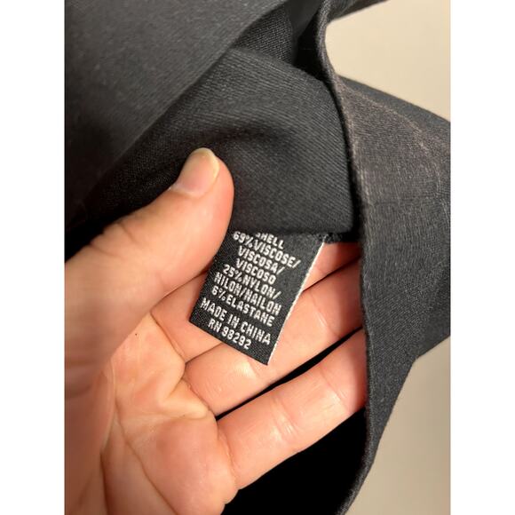 Tibi A Line Skirt Womens L Black Buttons Pockets Business Casual Office Work - Picture 12 of 13